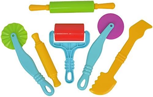 Mtele Smart Clay and Play Dough Tools Kit - 6 Piece Assortment