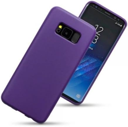 Samsung Galaxy S8 Genuine Impact Resistant Rugged Case Flexible Gel Purple Protective Samsung Galaxy S8 Purple TPU Gel Case Cover For Samsung Galaxy S8 with Flexibility &amp; Shock Absorption Function (Purple)