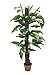 Produktbild artplants - Künstliche Pothos Pflanze mit 40 Blättern, grün-weiß, 150 cm - Deko Kletterpflanze / Kunstpflanzen Ranke