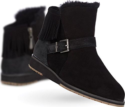Emu Australia Women's (Beach Collection) Oxley (W11282) Merino Wool Boots, Black, UK 7