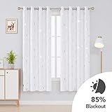 Deconovo Verdunkelungsvorhang kann die Wärme isolieren und die Räumen, Wohnräume, Schlafzimmers usw. verdunkeln.
