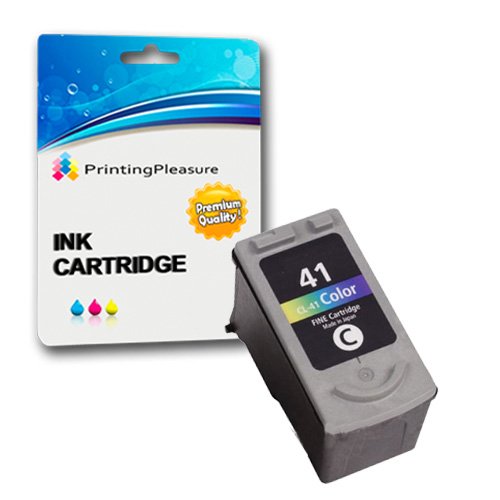 Printing Pleasure Farbe Tintenpatrone kompatibel zu CL-41 für Canon Pixma iP1200, iP1300, iP1600, iP1700, iP1800, iP1900, iP2200, iP2400, iP2500, iP2600, iP6220D, MP140, MP150, MP160, MP170, MP180, MP190, MP210, MP220, MP450, MP460, MP470, MX300, MX310