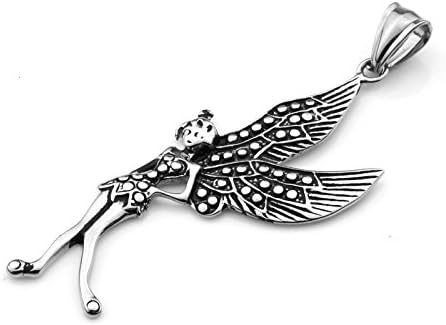 Stainless Steel Pendant Pendant Angel Fairy Wings Fairy Tinkerbell Tinker Bell Peter Pan 6g