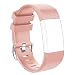 Produktbild For Fitbit Charge 2 Band, Mothca Soft Silicone Adjustable Replacement Sport Strap Bands for Fitbit Charge 2 Heart Rate + Fitness Smart Watch Wristband Accessory Classic Wearable Belt (S, Rosa)