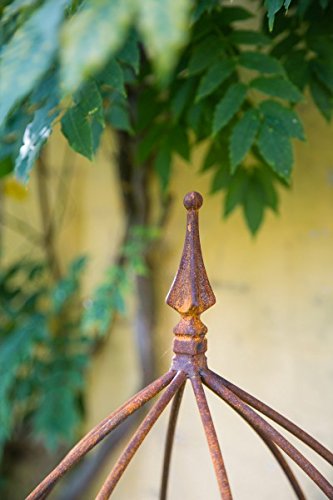 Blumenhilfe Ø 45cm Rankhilfe Obelisk Rost Höhe: 150 cm Rankgitter - 3