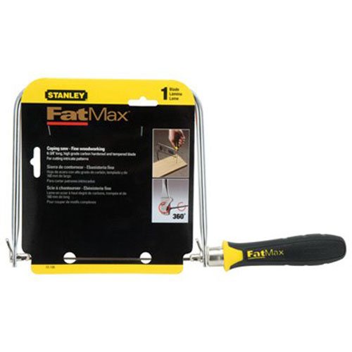 Stanley FatMax Dekupiersäge, 160mm Länge, verchromter Stahlrahmen, ergonomischer Handgriff, 0-15-106