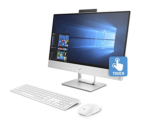 HP Pavilion All-in-One 24-x058ns - Ordenador de sobremesa DE 23 8  FHD  Intel Core i7-7700T  8 GB RAM  1 TB HDD  Intel HD 630  Windows 10 Home 64  Blanco Nieve - con Teclado QWERTY Espa  ol y Rat  n