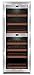 CASO WineComfort 38 Design Weinkühlschrank für bis zu 38 Flaschen (bis zu 310 mm Höhe), zwei Temperaturzonen 5-20°C, Getränkekühlschrank, Energieklasse A