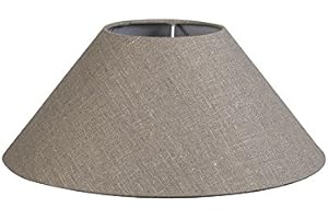 QAZQA Moderno Lino Pantalla lino gris 40/15/16, Pantalla lámpara de pie