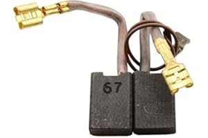 Spazzole di Carbone Asein 1456 per AEG PM10E, AEG PN11E, Atlas Copco PM10E, Atlas Copco PN11E, Kango 900 K Hex Chisels, Kango 900 S Max Chisels, Kango 950 K Hex Chisels, Kango 950 S Max Chisels, Milwaukee 5340-20, Milwaukee 900K, Milwaukee 900S, Milwaukee 950H, Milwaukee 950K, Milwaukee 950S - 8x14x19,5mm - 0,31x0,55x0,77'' - Con arresto automatico, cavo e molla - Sostituisce le parti originali 4.931.375.556