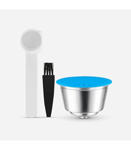 Lot 3-6 Dosettes Café Réutilisables Dolce Gusto – Sans BPA – Avec Cuillère & Brosse – Économique & Écologique