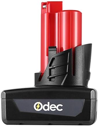 Odec 12V 4.0Ah Battery for Milwaukee M12 Lithium-Ion, 48-11-2401, 48-11-2402, C12 B, C12 BX 4000mAh Replacement Cordless Tool Milwaukee 12V Battery