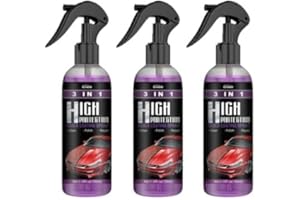 SHENRONGTONG 3in1 High Protection Quick Car Coating Spray, 3x100ML Ceramic Coating for Cars, Quick Coat Car Wax Polish Spray(Include Cleaning Sponge and Brush)