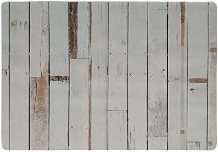 Nesshome Neoprene Non-Slip Multi Purpose Desk Pad, 25"x17" (White Wood)