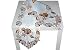 Produktbild TISCHDECKE 30x160 cm oval Polyester Tischband MARITIM weiß MUSCHEL Seestern braun gestickt Zierband