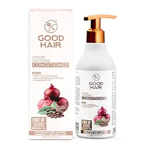 Good Hair Onion Caffeine Organic Hair Conditioner | Onion Caffeine for Intensive Hair Care for Stronger & Shinier Hair | Organic Hair Conditioner | Onion Hair Conditioner with Caffeine