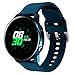 Produktbild bingT Kompatibel Galaxy Watch Active Armband, Weiches Silikon Uhrenarmband,Sportarmband Silikonarmband Ersatz Uhrenarmbänd Einstellbar Uhrenband für Samsung Galaxy Watch Active (Dunkel Blau)