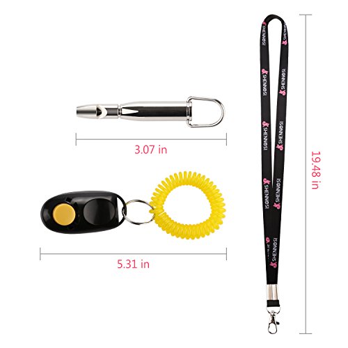 SHENNOSI-Dog-whistle-to-stop-barking-with-whistle-lanyard-clicker-silent-repeller-training-silver-whistle-for-Pets-Cat-Pigeon-Eagle