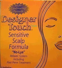 Designer Touch SENSITIVE SCALP FORMULA No Lye Relaxer kit - 4 Applications-Code:DET019