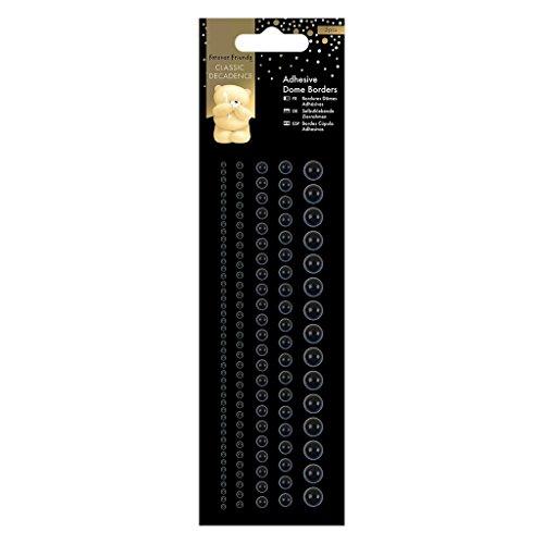 Papermania Adhesive Dome Borders Forever Friends Classic Decadence, Pack of 5, Black