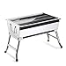 Produktbild Herd Haushalt Edelstahl Holzkohle Grill BBQ Grill im Freien bequem einfach falten 48 * 33 * 36,5 cm