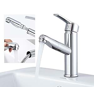 ABYYLH Wasserhahn Bad Armatur Wasserhahn Mit Ausziehbarem Brause