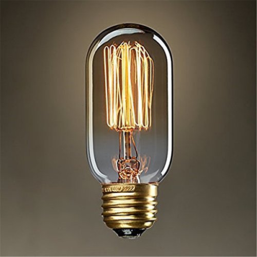Kingso 1 bombilla incandescente Edison, 40 W, rosca E27, 220 V, diseñ
