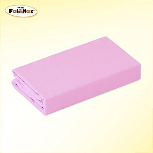 FabiMax 2676 Cot Jersey Fitted Sheet 70 x 140 cm Pink
