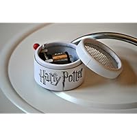 SPIELUHR, WEISS, HARRY POTTER MIT DER MELODIE HARRY`S WONDROUS WORLD