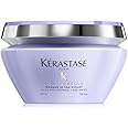 Kérastase Blond Absolu, Anti-Brass Purple Hair Mask, For Lightened & Highlighted Cool Blonde Hair, With Hyaluronic Acid & Edelweiss Flower, Masque Ultra Violet, 200ml