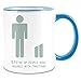 Produktbild Payton Clothing 5/4 von Menschen - 5/4ths of People Colored Handle Coffee Mug - 11 oz Ceramic Cup
