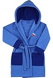 Hecho en la UE Timone Bata Vestidos de Casa Unisexo Niños Kids Lup (Azul/Marino Azul (605/634/634), 122-128)