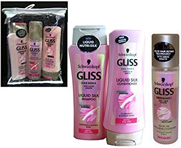 GLISS Kit Shampoo, Balsamo e Spray Senza Risciacquo