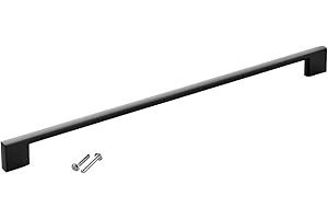 SOTECH Möbelgriff BLACKLINE XII BA 320 mm schwarz matt Aluminium (Länge 350 mm, Breite 9 mm, Höhe 28 mm) Bügelgriff Küchen-Griff