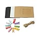 Pinzhi® 10 Pcs Craft Frame Paper Photo Film Frame Wall Picture Album DIY Hanging Stand + Rope +Clips for Christmas Party Decoration