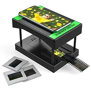 Rybozen Mobile Film and Slide Scanner, Converts 35mm Slides & Negatives into Digital Photos with Your Smartphone Camera, Interesting Presents and Toys with LED Backlight?2AA Batteries not Included