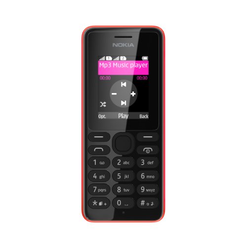 spécifications Nokia 108 DS Téléphone portable débloqué USB Symbian Rouge