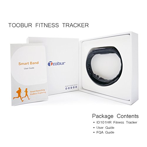 Fitness Tracker Armbanduhr, Toobur Pulsuhr, Drahtlose Aktivität und Schlaf-Tracker, USB-Ladekabel Touch Bildschirm Smart-Armband, Sportuhr mit Schrittzähler Kompatibel mit iPhone iOS und Android-Handy - 3