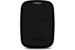 Sice – Why Evo 7.0 - Télécommande de portail à code tournant compatible avec toutes les marques et modèles - Noir