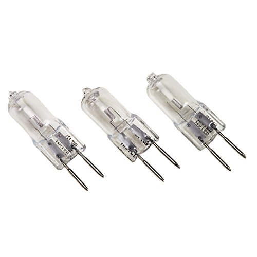 Preisvergleich Produktbild Xavax 3 Niedervolt-Halogen-Lampen für offene Einbauleuchten und Sternenhimmel, Stiftsockel, Dimmbar, Fassung GY 6.35, 50 Watt, Warmweiß