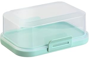 GARIELLA 1x Hochwertige Stapelbare Butterdose mit Verschluss/Plastik-box-dose, Perfekte Ordnung im Kühlschrank BPA-Frei Mehrzweck mint