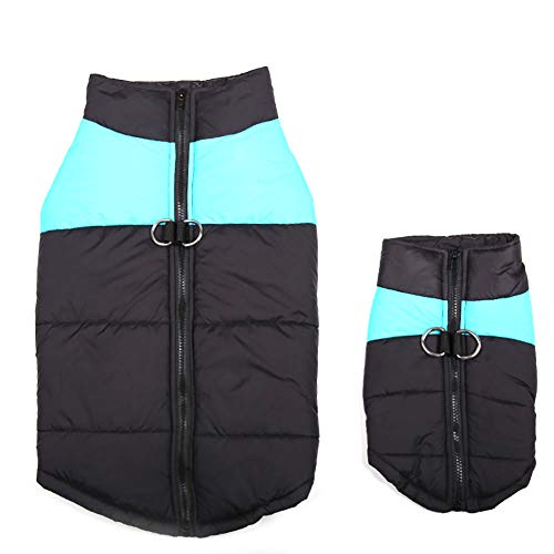 Preisvergleich Produktbild NaiCasy Kleine Welpen Mantel-Kleidung für Hunde Wasserdichte Winterkleidung Haustier-Hundeweste Ski Weste Baumwollweste Hund Skijacke XL blau, Haustierprodukte für Hunde