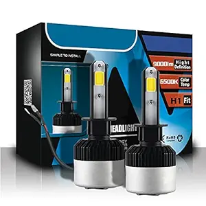 Olmeo 2 YEAR WARRANTY Geniune H1 LED Headlight Bulbs Conversion Kit 9000LM 6500K 72 W Automotive Headlight Bulbs (Set of 2)