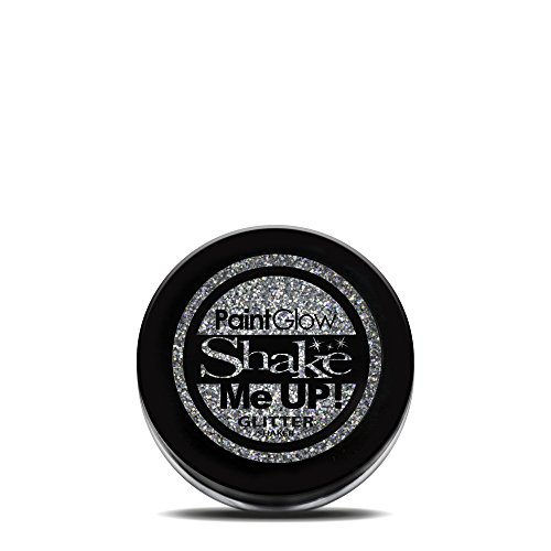 Paint Glow Shake Me UP! Holographic Glitter Shaker with Fix Gel Colour Silver