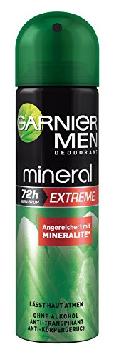 Garnier Men Deodorant Mineral Extreme - Deospray Männer 72h, 3er Pack (3 x 150 ml)