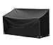 Produktbild WOLTU® GZ1193sz-a, Abdeckhaube Schutzhülle Schutzhaube Abdeckplane aus 420D Oxford+PVC Beschichtung , Gartenmöbel Plane Hülle Abdeckung wasserdicht für Gartenbank 135x65x88 cm , Schwarz