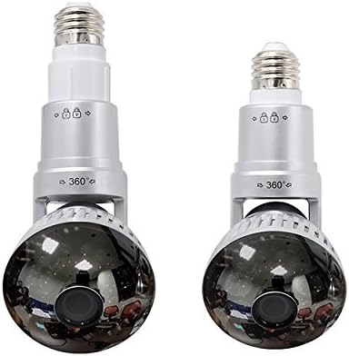 Security Camera Light Bulb Wifi Hidden IP Light Bulb P2P Alarm with APP Wireless Remote Control White Light HD 960P by FREESOO