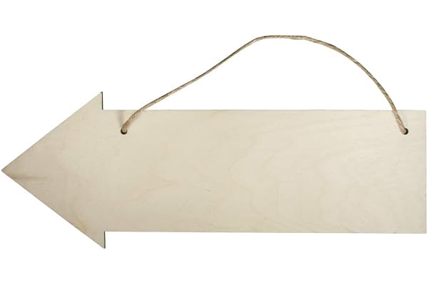 Rayher 62848505 Panneau en bois Flèche, FSC100%