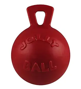 Jolly Pets 4.5-Inch Tug-n-Toss, Red