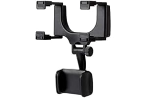 Aiuphing supporto telefono auto specchietto, universale porta cellulare auto specchietto, per auto GPS Supporto per auto regolabile a 360 °, non danneggia il telefono